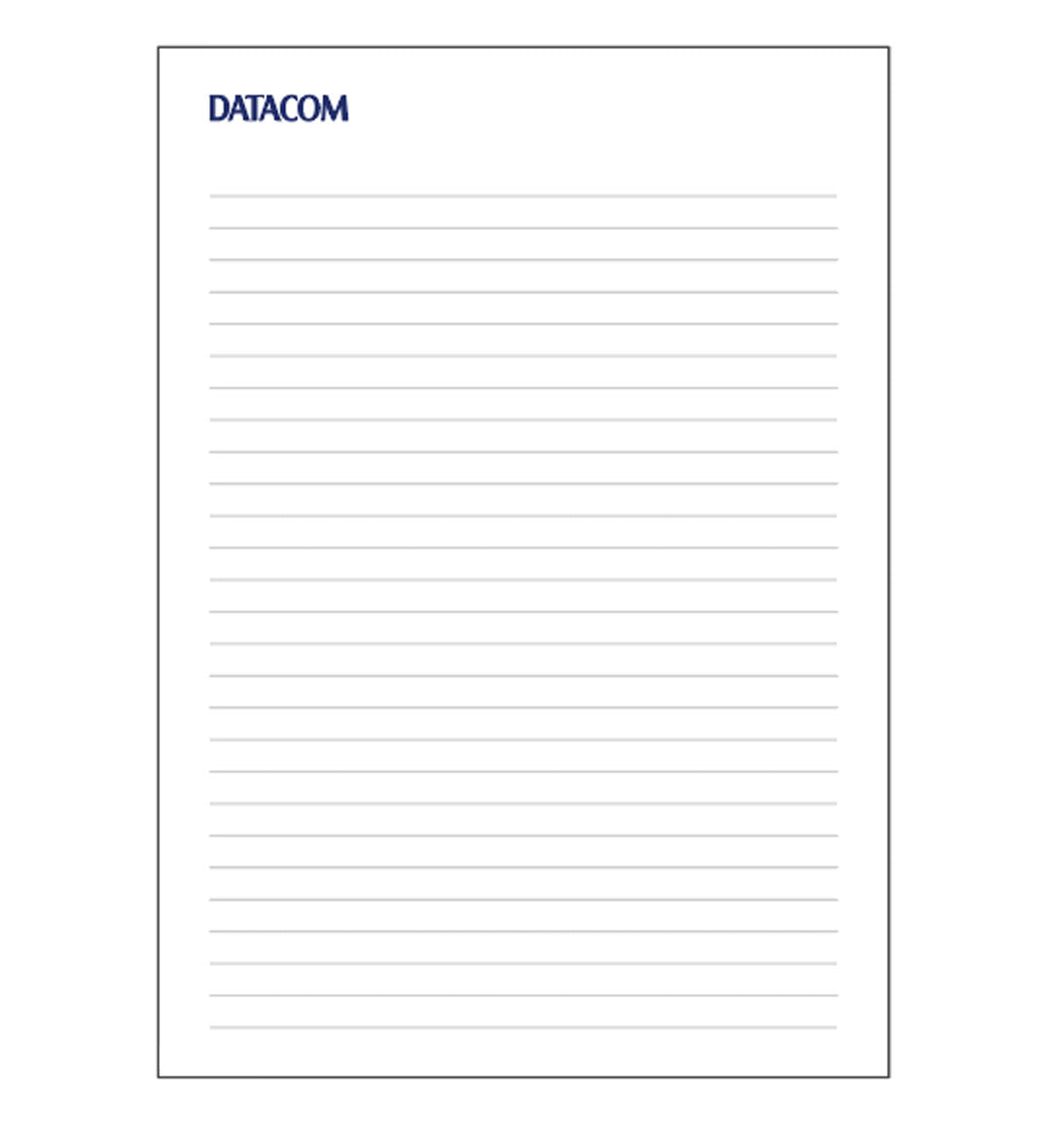Datacom A6 Note Pad – 50 Leaves
