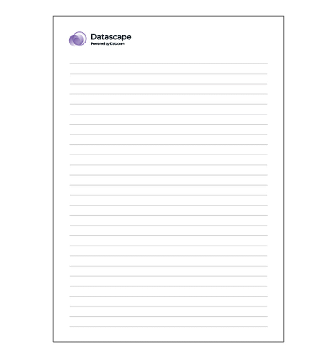 Datacom A6 Note Pad – 50 Leaves