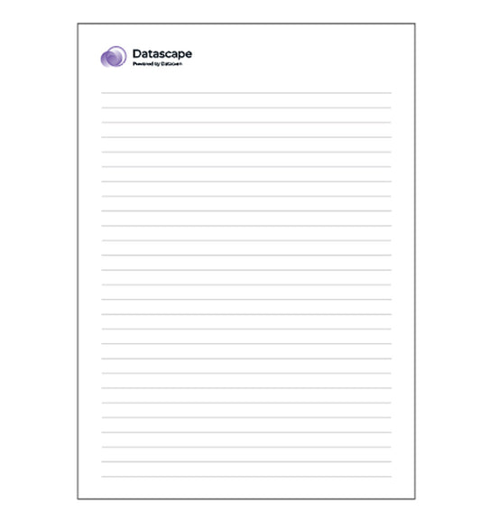 Datascape A6 Note Pad – 50 Leaves